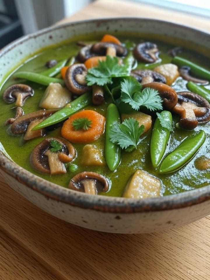 Curry mit Shiitake und Fisch