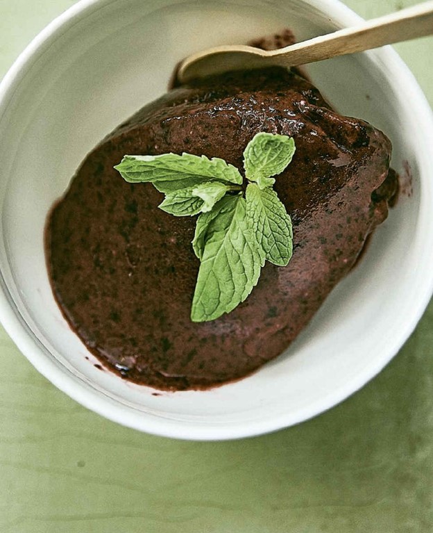 Blaubeersorbet