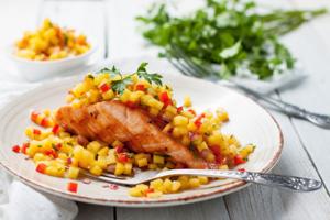 Gebackener Lachs mit Quinoa - ChatGPT